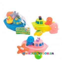 Набор игрушек для ванной Корабль друзей Baby Team 9000